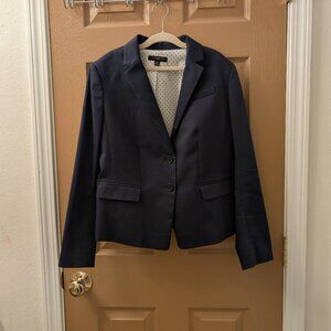 Ann Taylor Navy Blue Blazer - 10 Petite